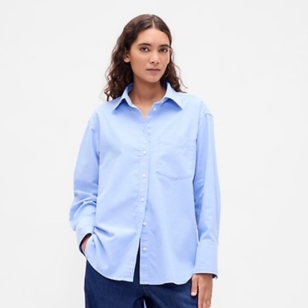 GAP Sky Blue Women's Button Down Shirt